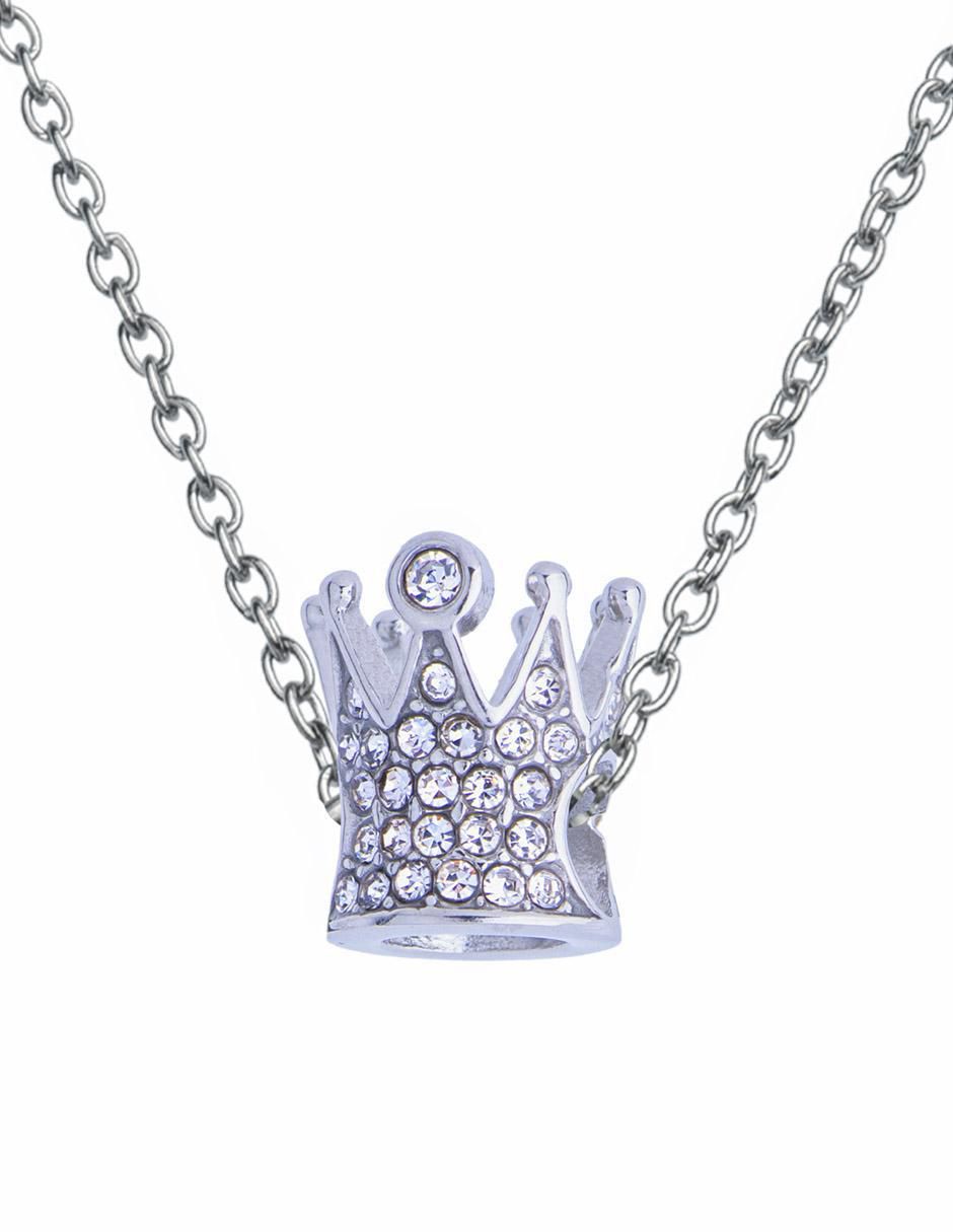 Charm "de" corona luckyly charms para pulseras de mujer sin temática "de" acero inoxidable sin kilataje zirconia cúbica
