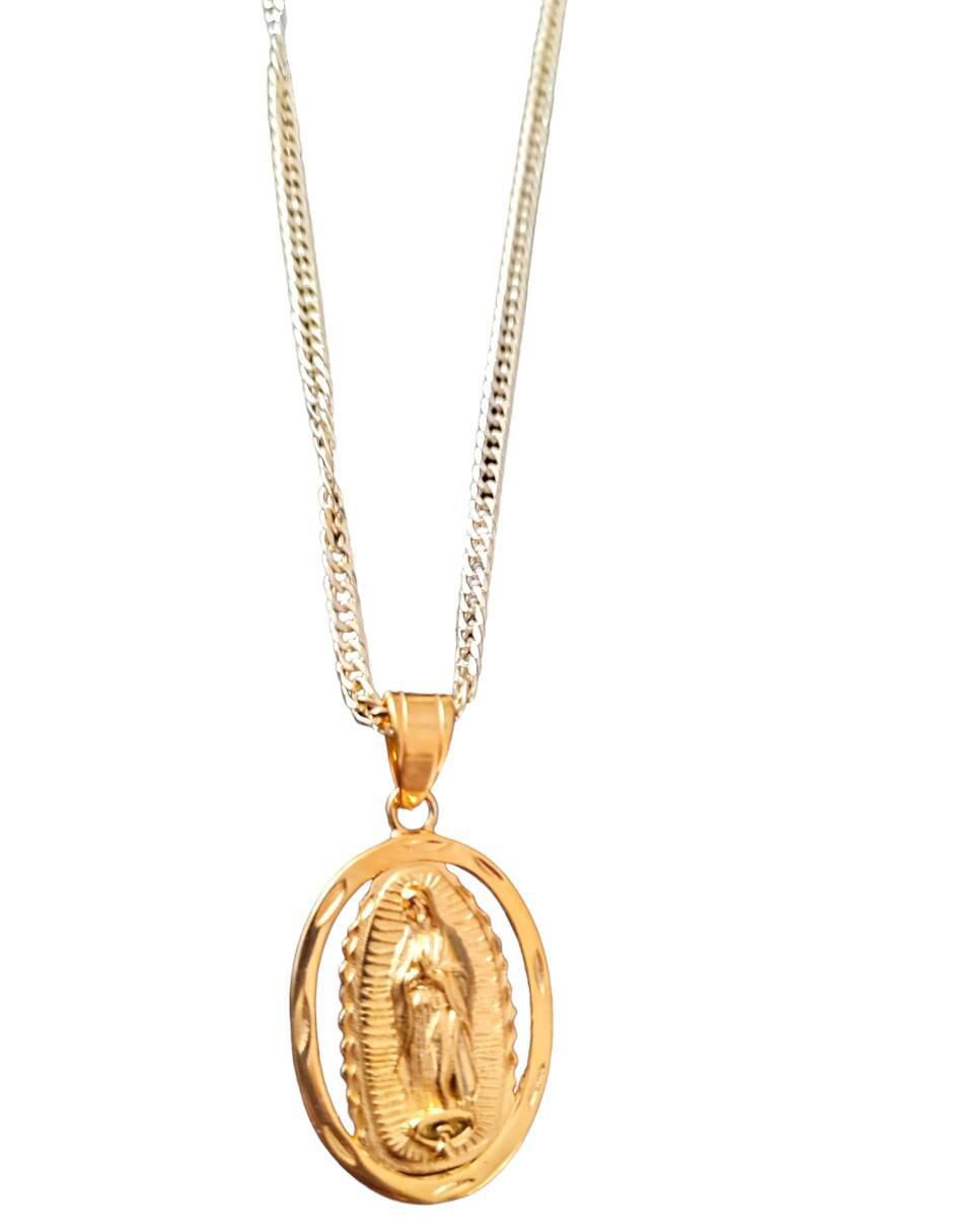 Collar con dije virgen de guadalupe 18 K Collar con dije virgen de guadalupe 18 K
