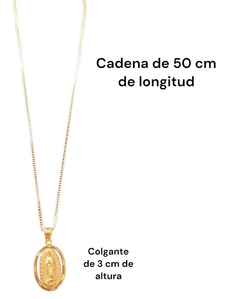 Collar con dije virgen de guadalupe 18 K 2