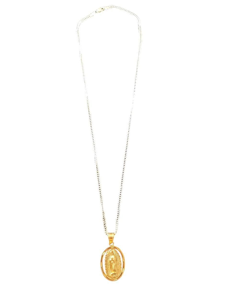 Collar con dije virgen de guadalupe 18 K 3