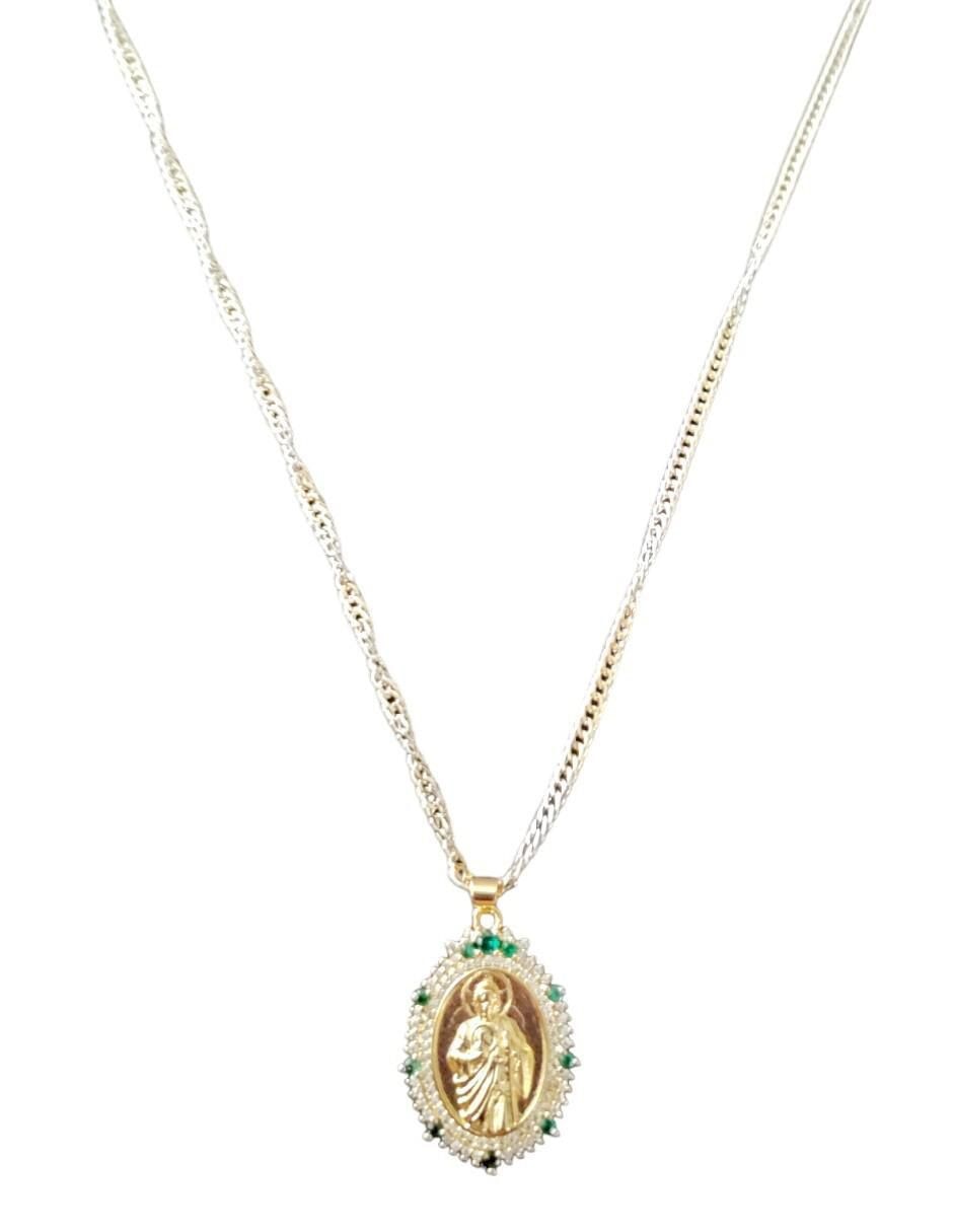 Collar con dije san judas tadeo 18 K 2