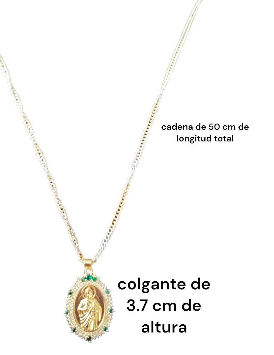 Collar con dije san judas tadeo 18 K 3