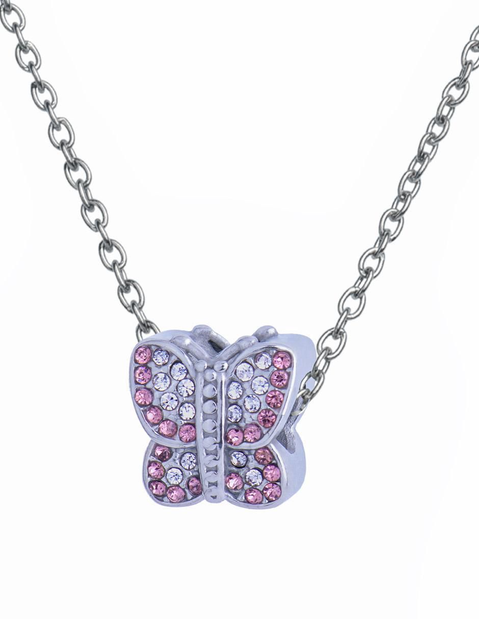 Charm "de" mariposa luckyly mariposa bathia sin temática "de" acero inoxidable sin kilataje zirconia cúbica