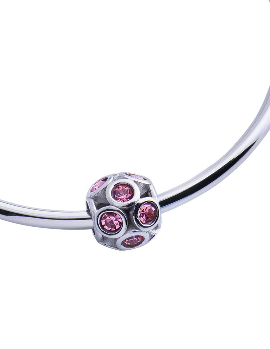 Charm "de" bola luckyly charms para pulseras de mujer sin temática "de" acero inoxidable sin kilataje zirconia cúbica