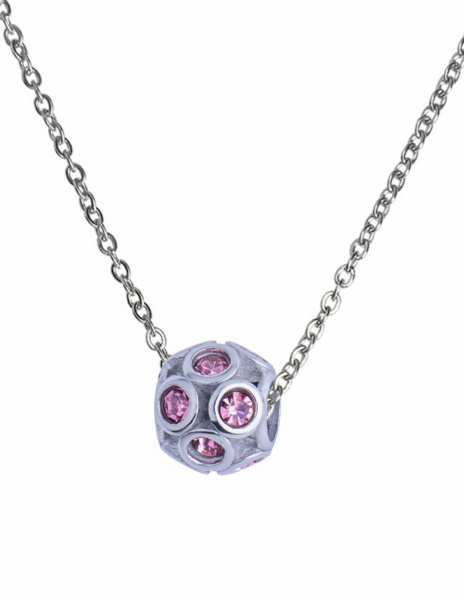 Charm "de" bola luckyly charms para pulseras de mujer sin temática "de" acero inoxidable sin kilataje zirconia cúbica