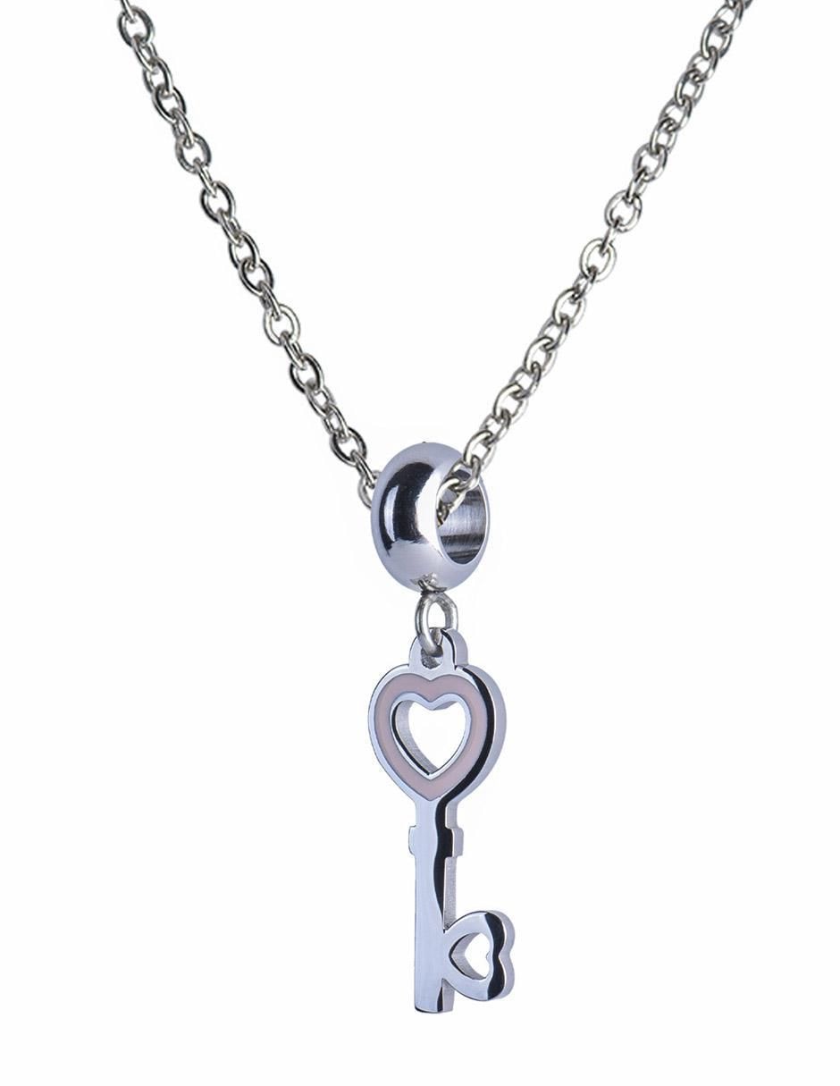 Charm "de" llave luckyly charms para pulseras de mujer sin temática "de" acero inoxidable sin kilataje sin gema