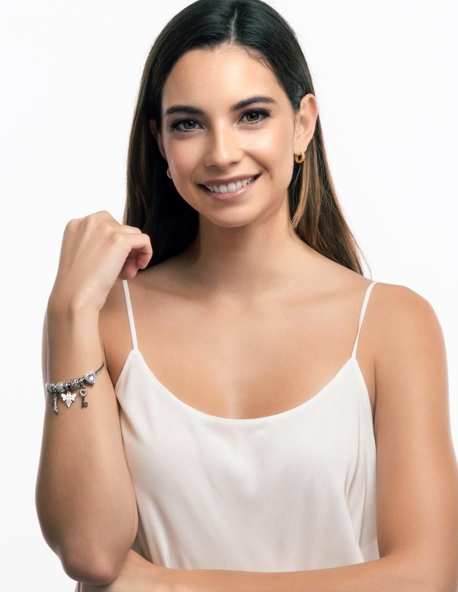 Charm "de" llave luckyly charms para pulseras de mujer sin temática "de" acero inoxidable sin kilataje sin gema