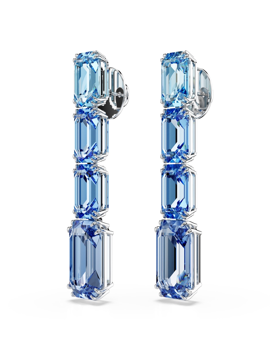 Aretes octagonales Millenia con acabado brillante 2