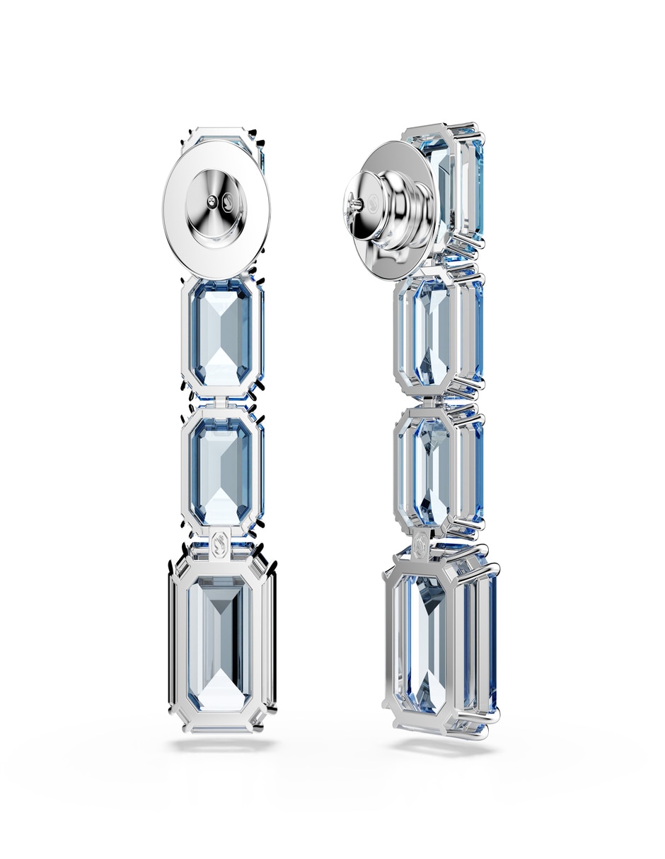 Aretes octagonales Millenia con acabado brillante 3