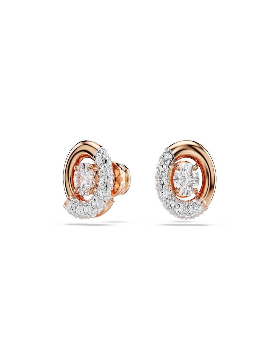 Aretes circulares Dextera con acabado brillante