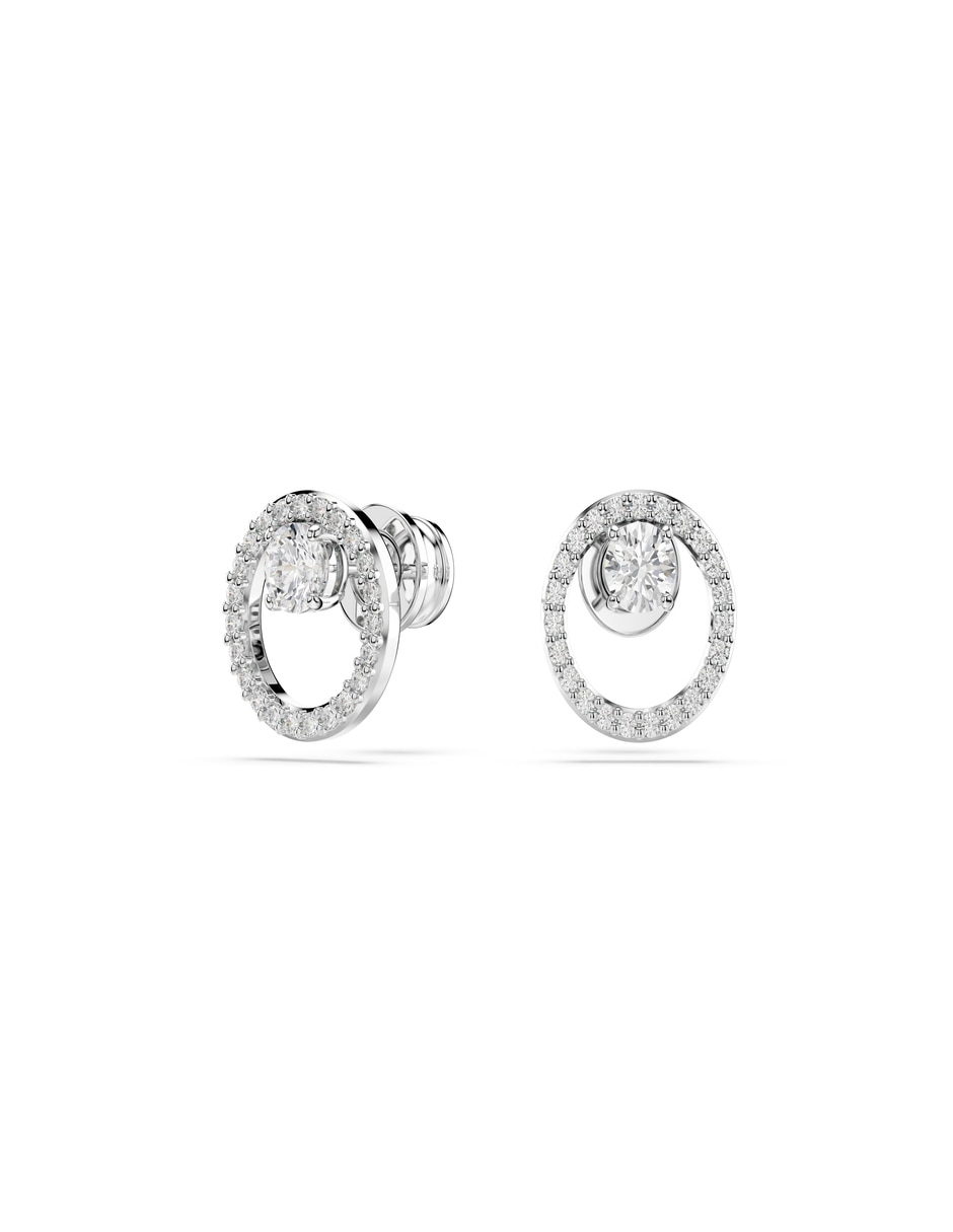 Aretes circulares Constella con acabado brillante