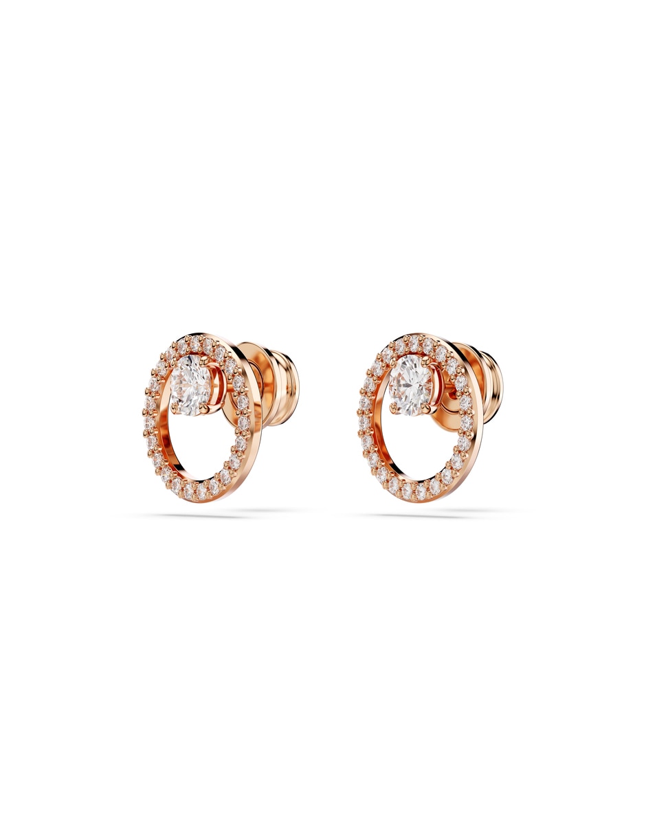 Aretes circulares Constella con acabado brillante 2