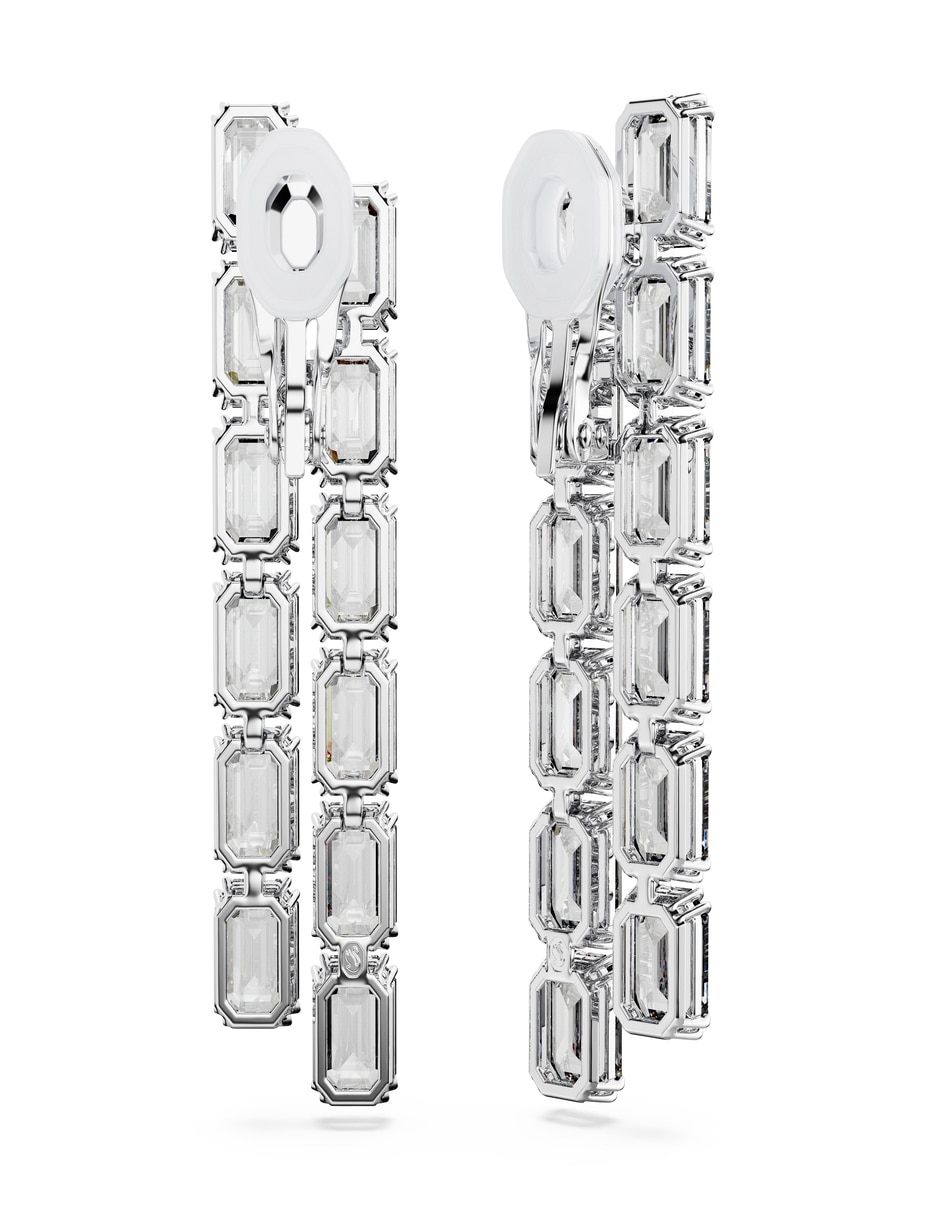 Aretes octagonales Millenia con acabado brillante 3