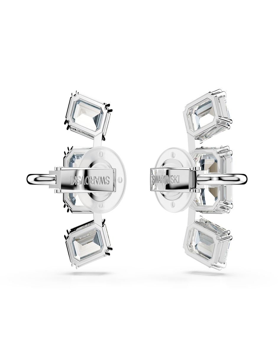 Aretes octagonales Millenia con acabado brillante 3