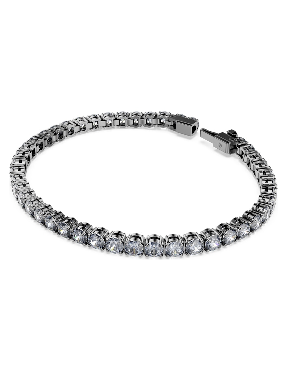 Pulsera con swarovski Matrix acabado baño de rutenio 2