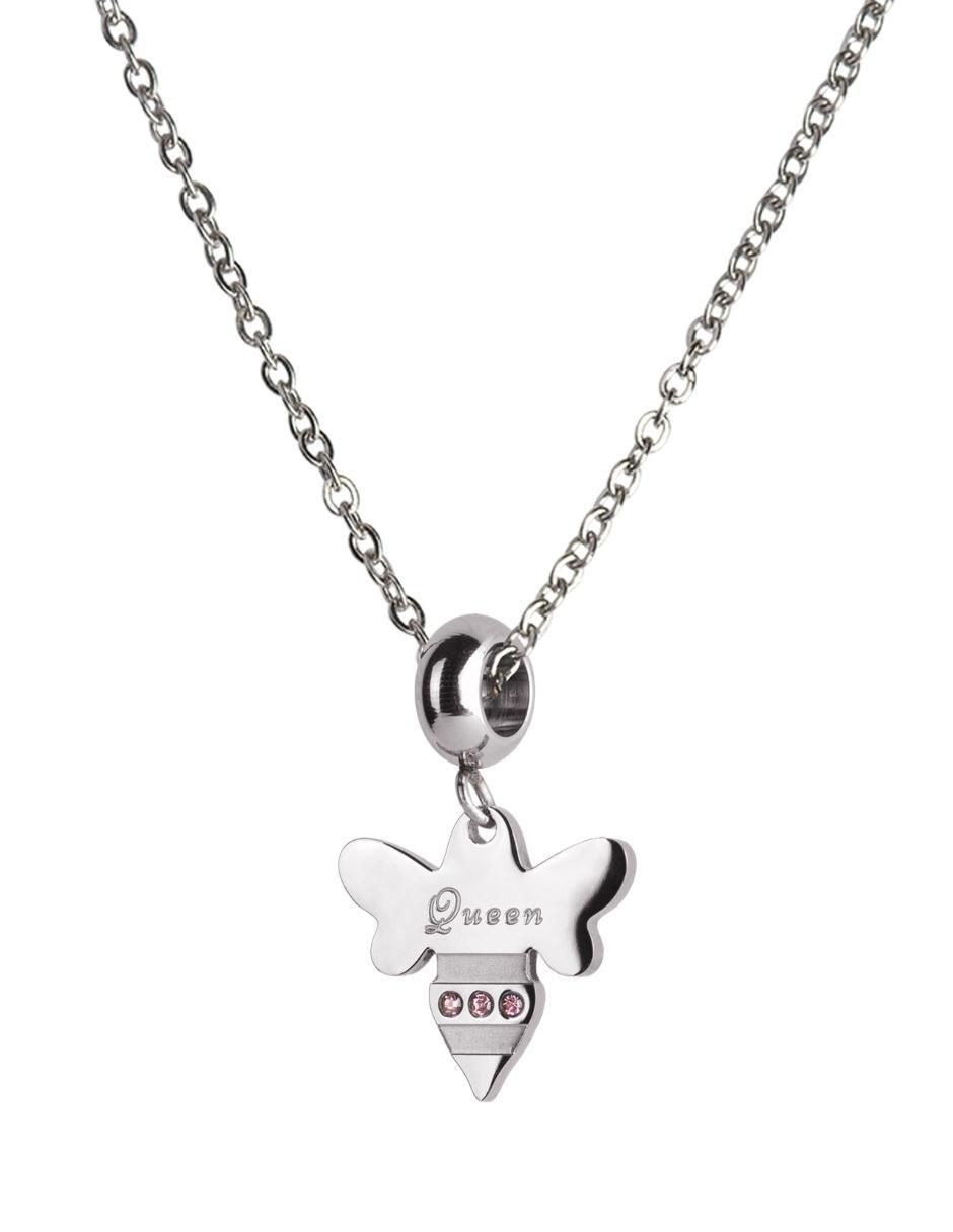 Charm "de" abeja luckyly abeja bee sin temática "de" acero inoxidable sin kilataje zirconia cúbica