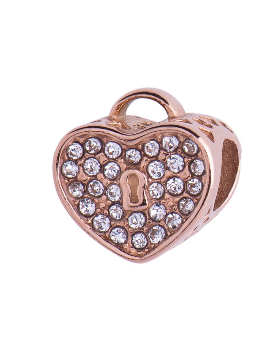 Charm de corazón candado maca Charm de corazón candado maca
