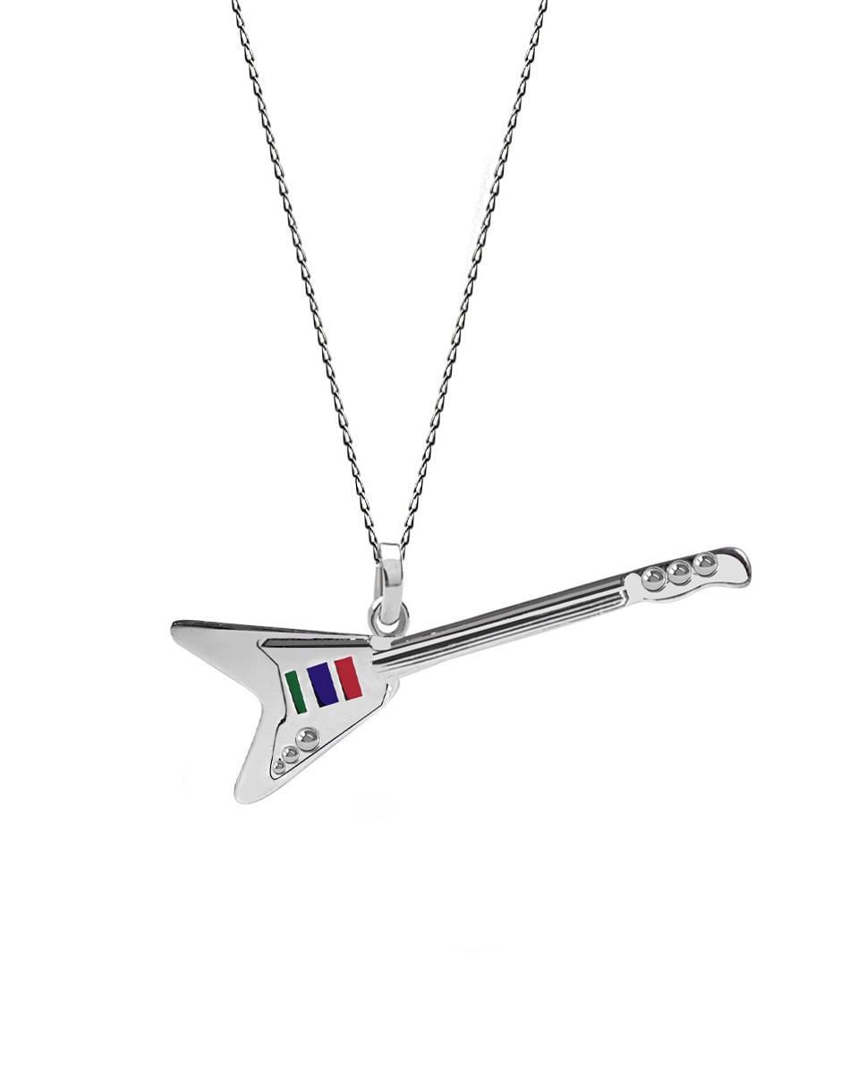Colgante Y Dije de guitarra de plata P 925