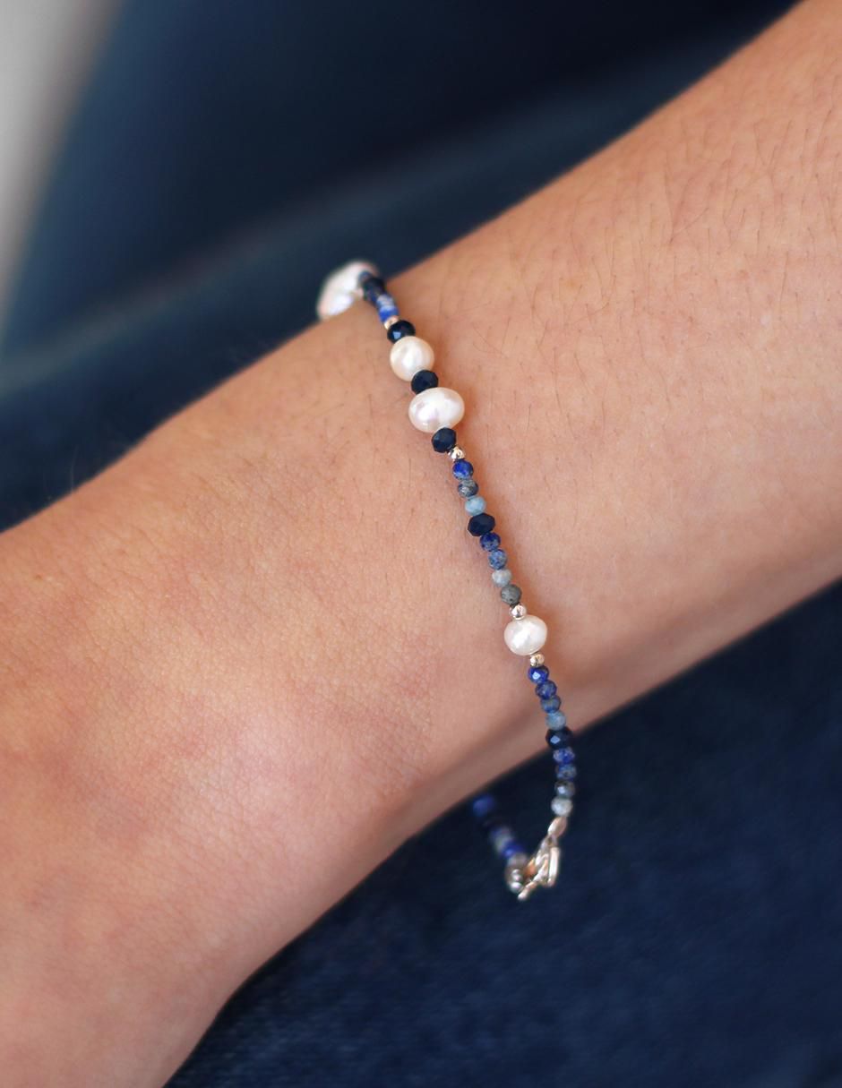 Pulsera de plata con lapislázuli p 925 Terra 3