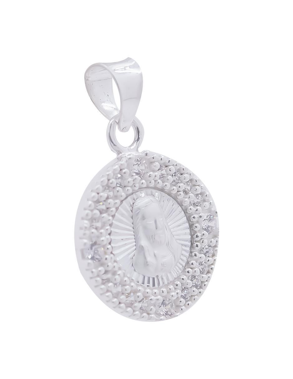 Dije redondo cristo de plata P 925 2