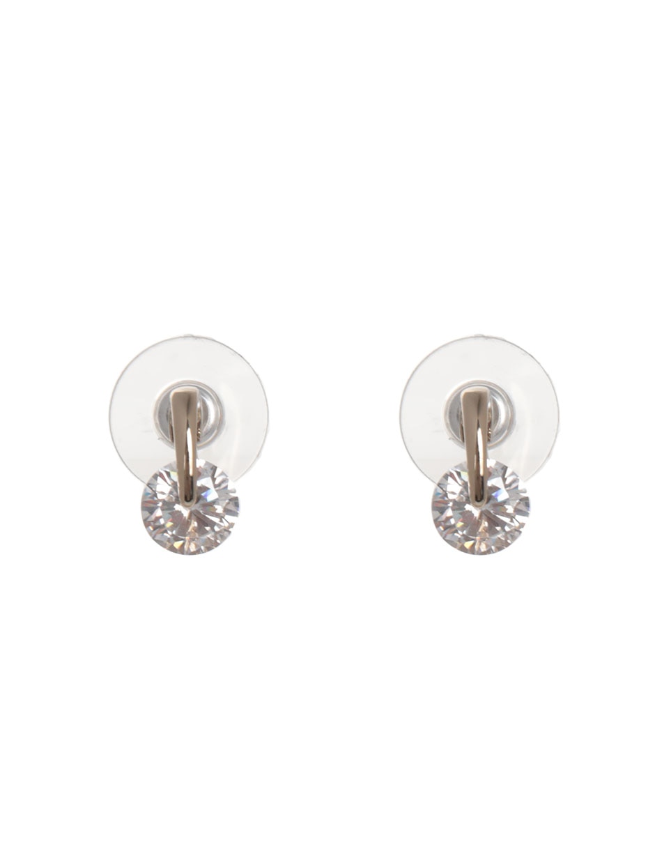 Aretes circulares Basic Gold con acabado brillante cristal
