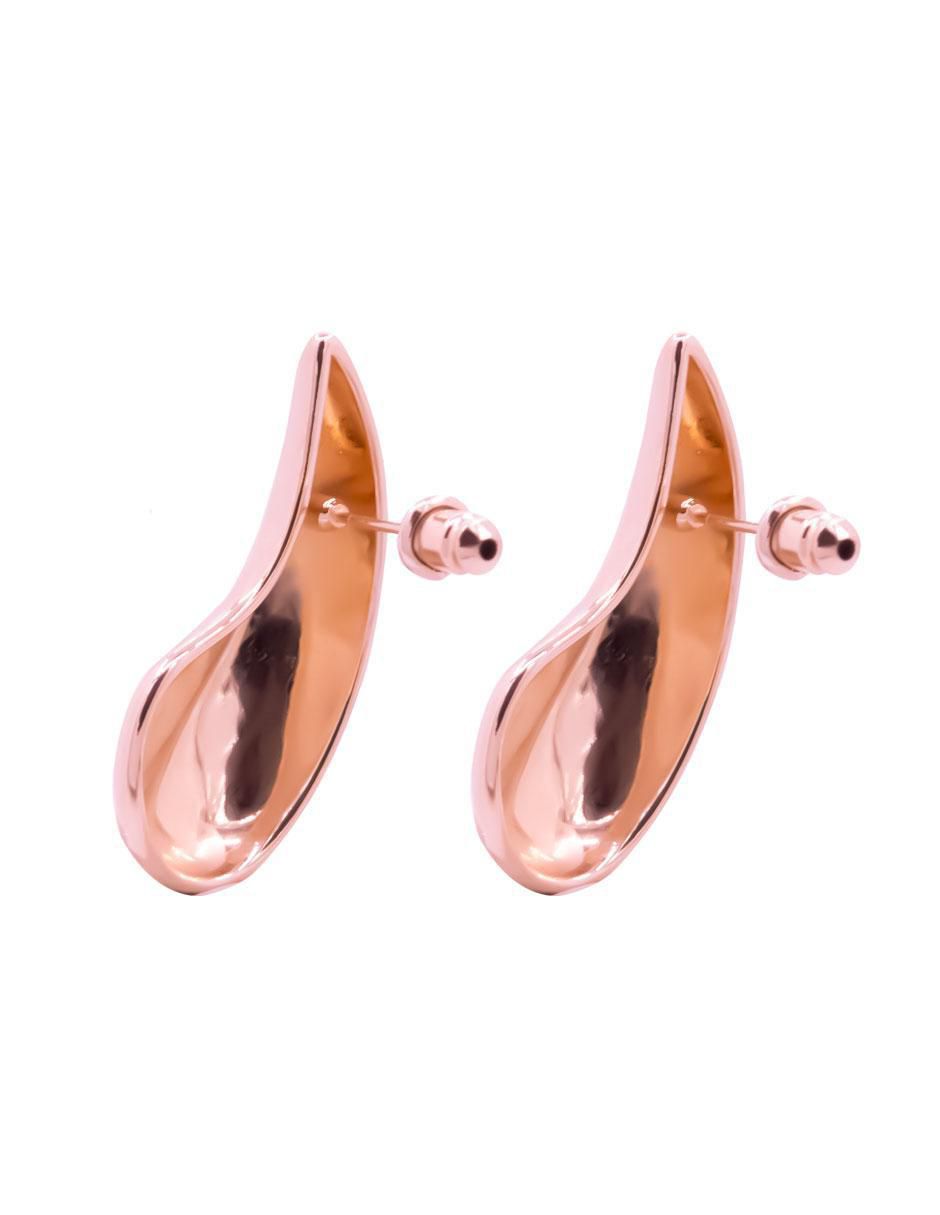 Aretes de gota con acabado brillante 2