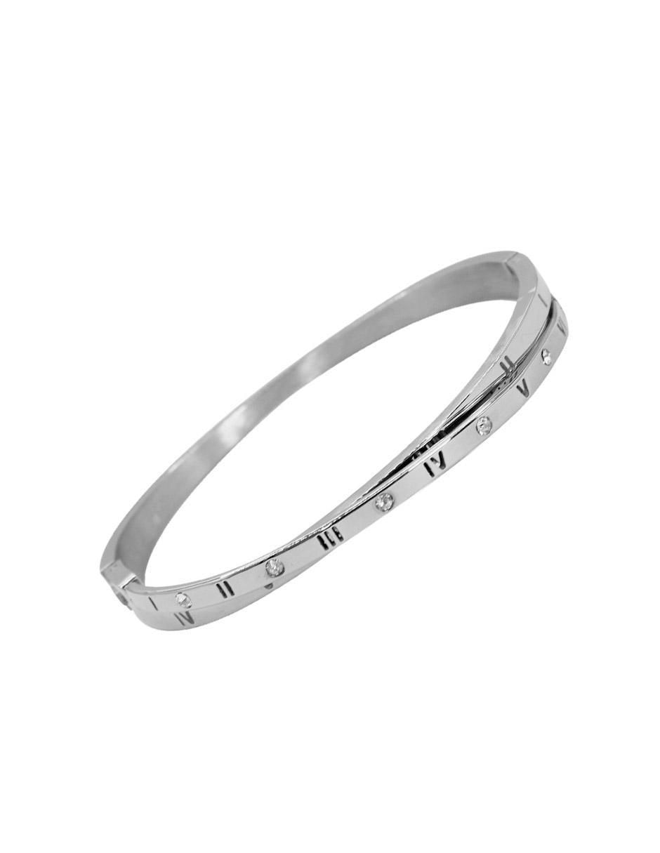 Brazalete clepsidra "de" acero aluminizado sin kilataje ninguna "con acabado" lustre
