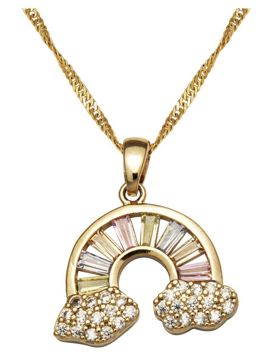 Aretes y collar de arcoíris 2