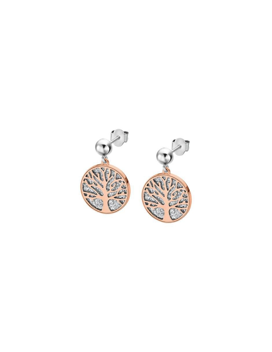 Aretes cortos Rainbow acabado brillante