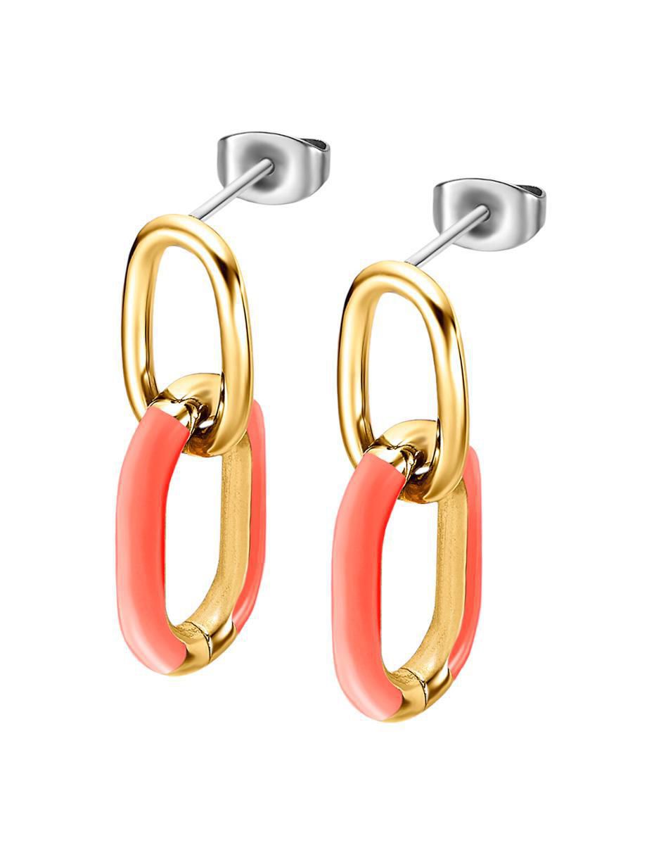 Aretes Tropical Vibes con acabado brillante 2