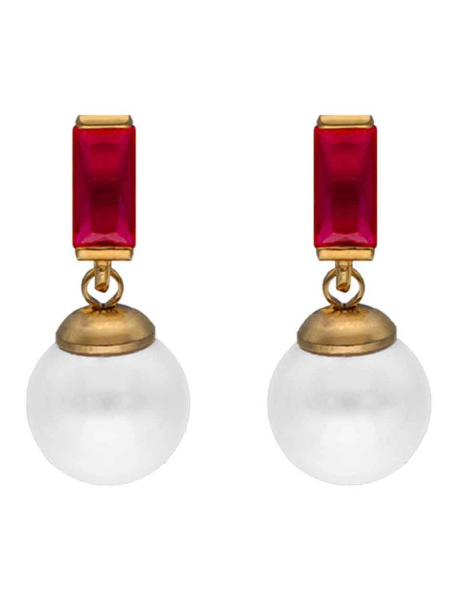 Aretes de esfera Selene de plata P 925 con acabado lustre perla Aretes de esfera Selene de plata P 925 con acabado lustre perla