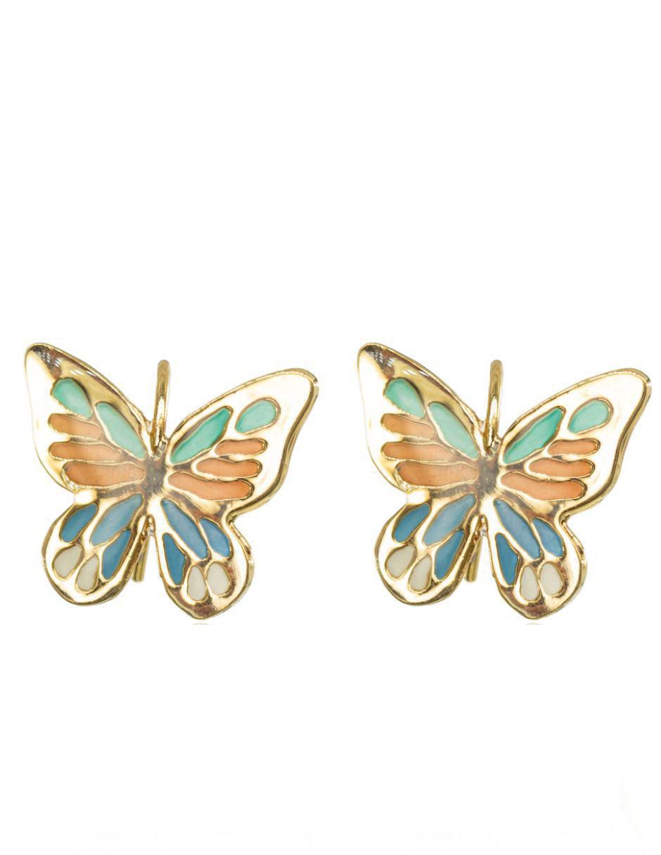 Aretes de mariposa Ablime con acabado esmaltado