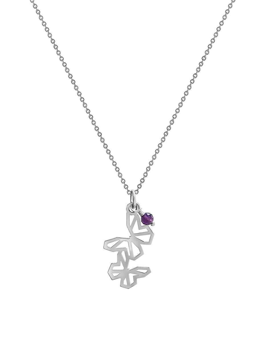 Colgante Y Dije de mariposa origami de plata P 925 Colgante Y Dije de mariposa origami de plata P 925