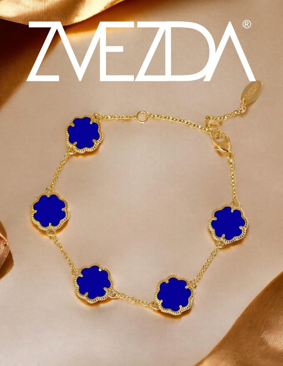 Aretes, collar y pulsera de trébol circonita 3