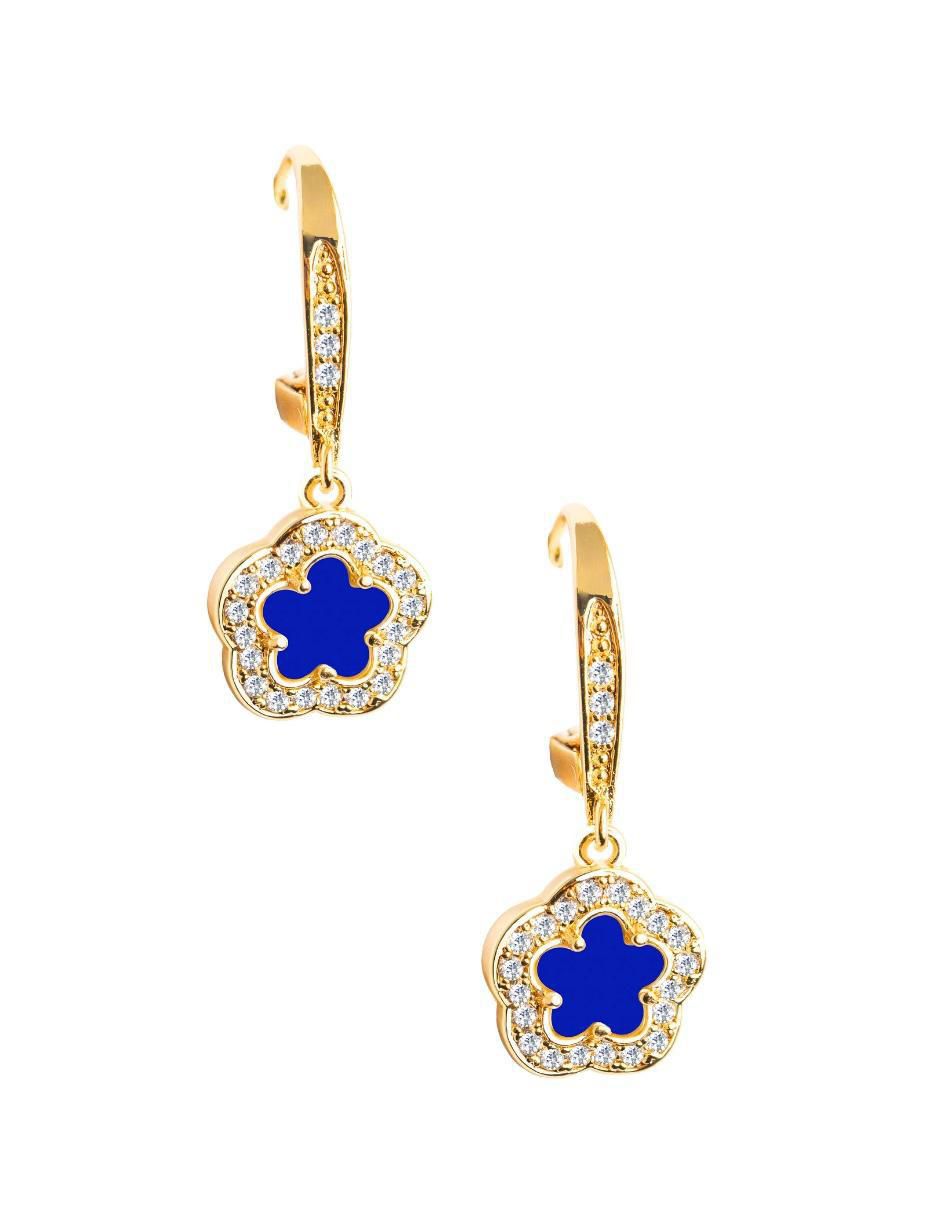 Aretes, collar y pulsera de trébol circonita 5