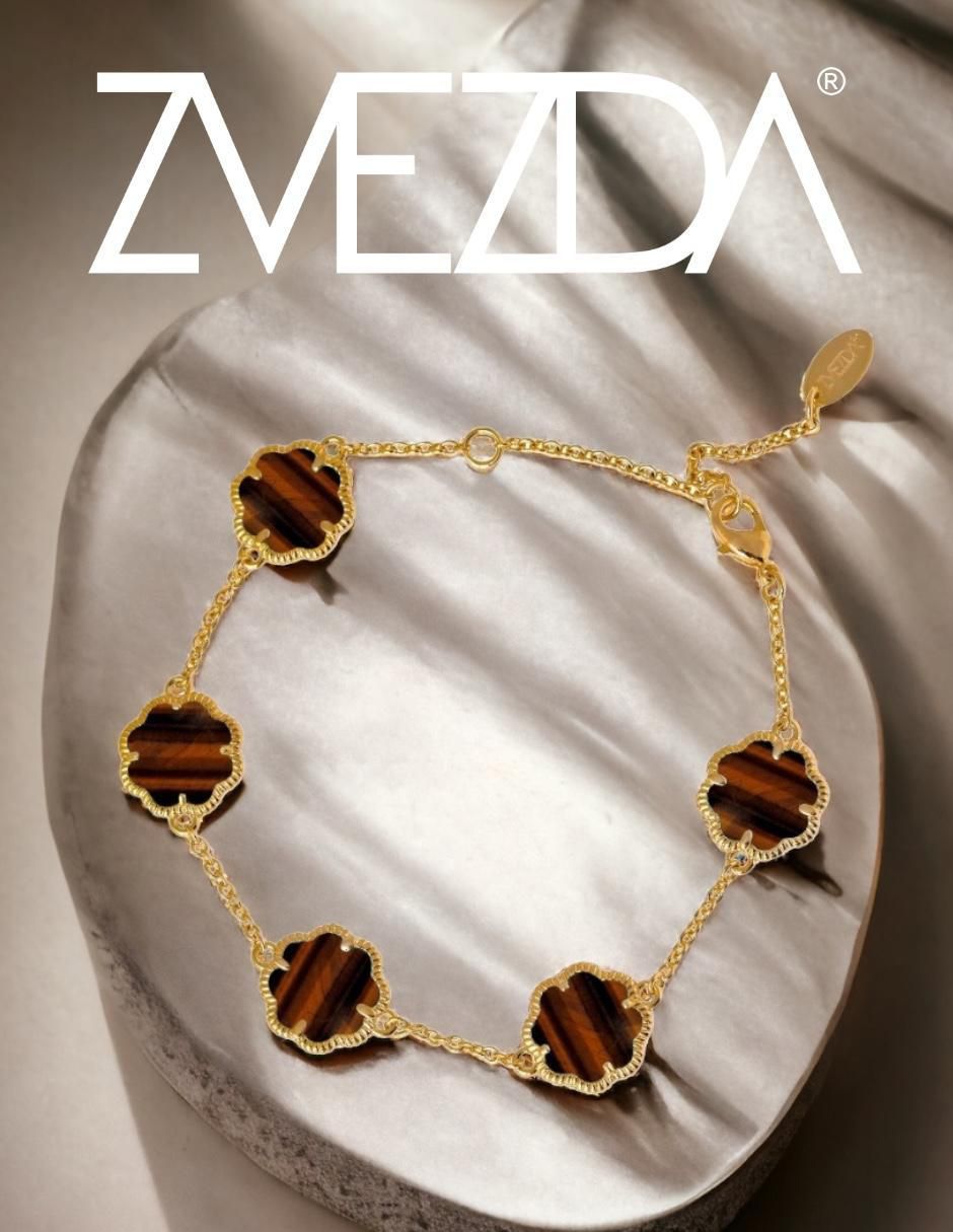 Aretes, collar y pulsera "de (si aplica)" trébol zvezda trébol sin temática "de" metal sin kilataje circonita