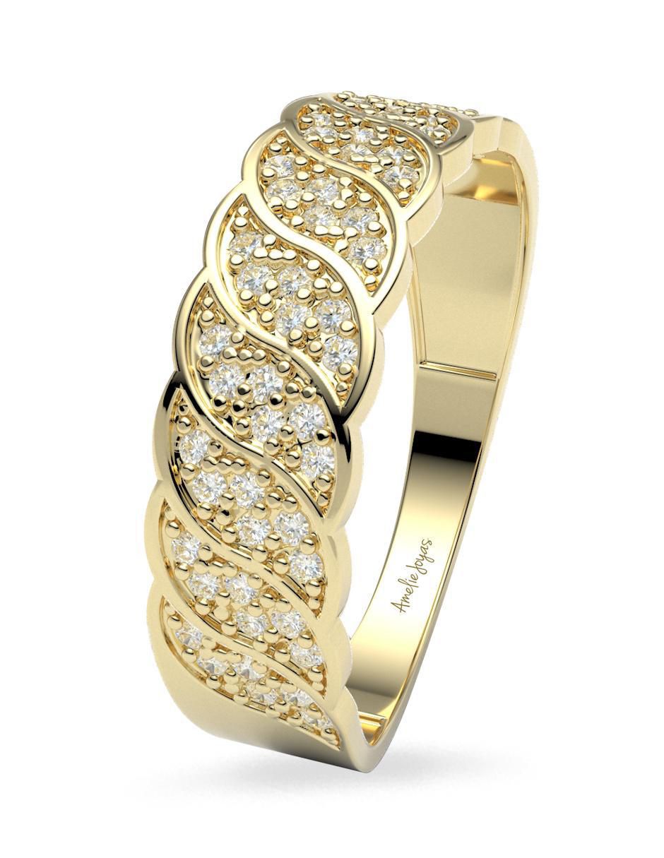 Churumbela "de (si aplica)" redondo amelie joyas sin colección sin temática 14 k "de" oro zirconia