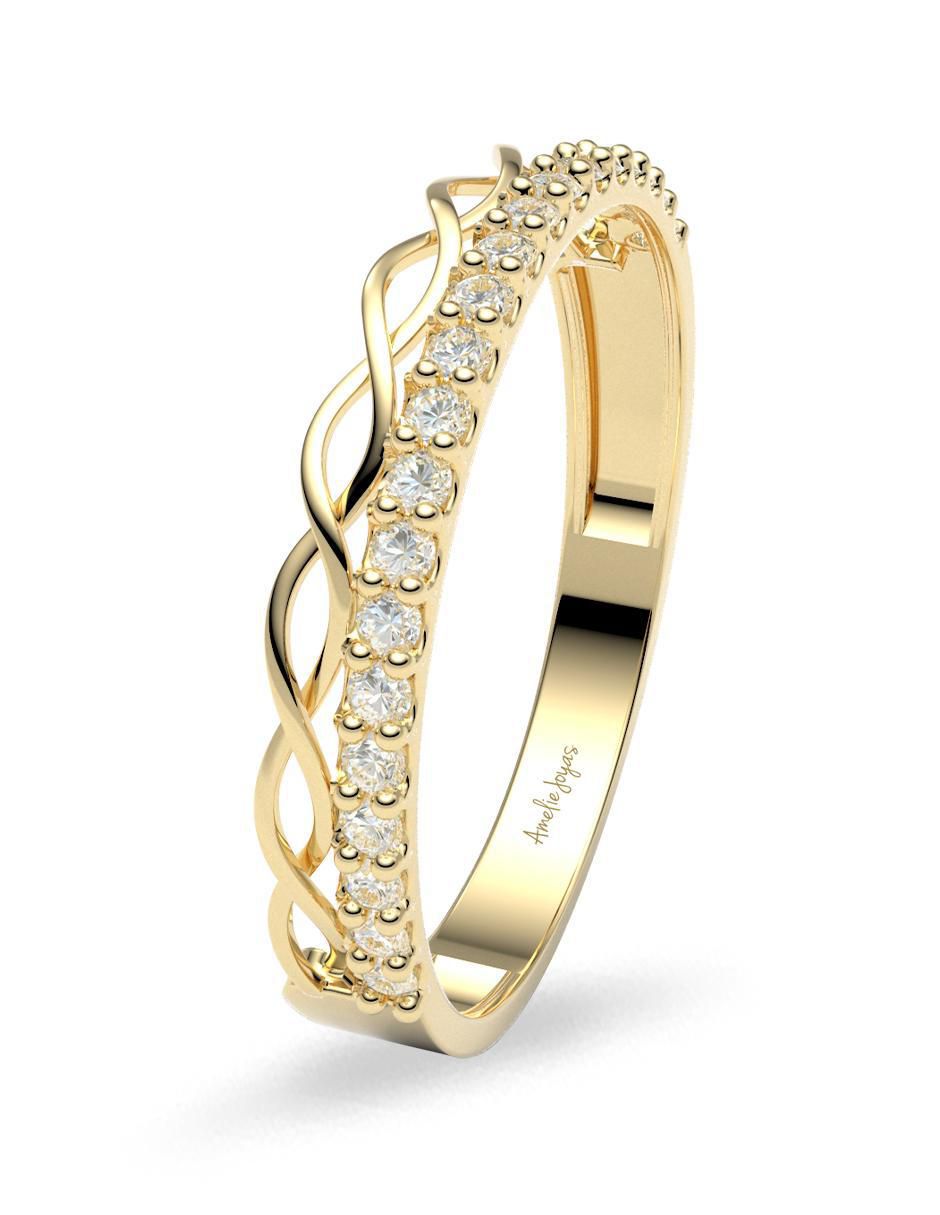 Churumbela "de (si aplica)" redondo amelie joyas sin colección  sin temática 14 k "de" oro zirconia