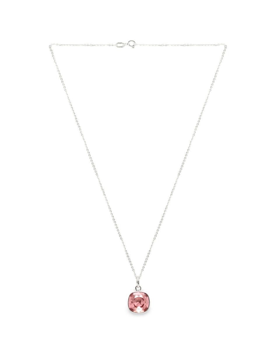 Collar cuadrado Cushion de plata P 925 4