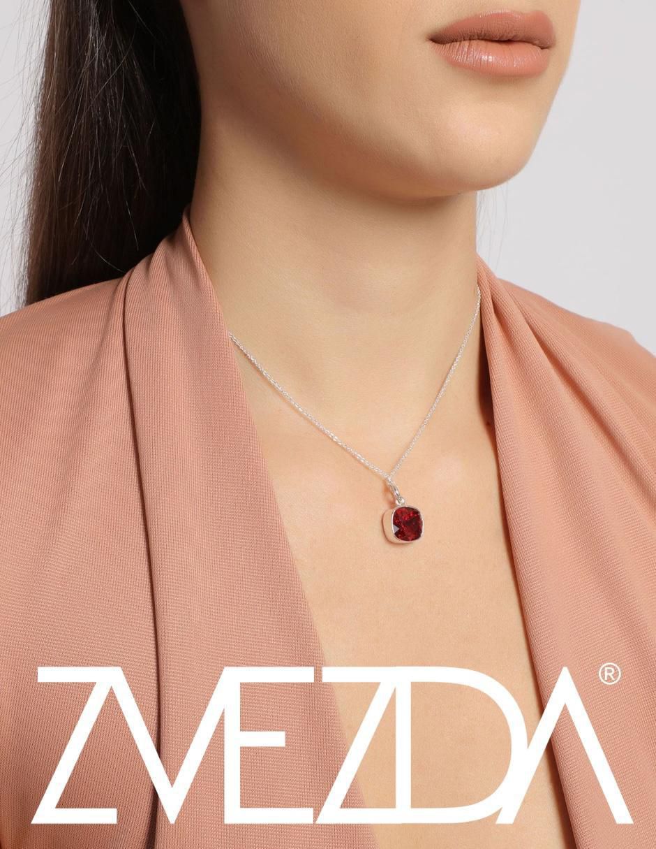 Collar cuadrado Cushion de plata P 925 3
