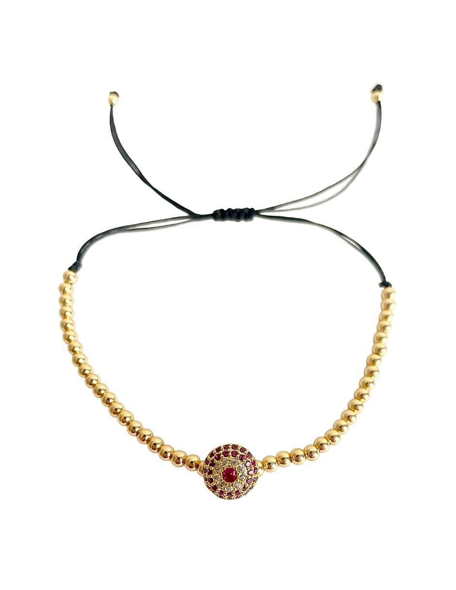 Pulsera con acabado chapa de oro 4