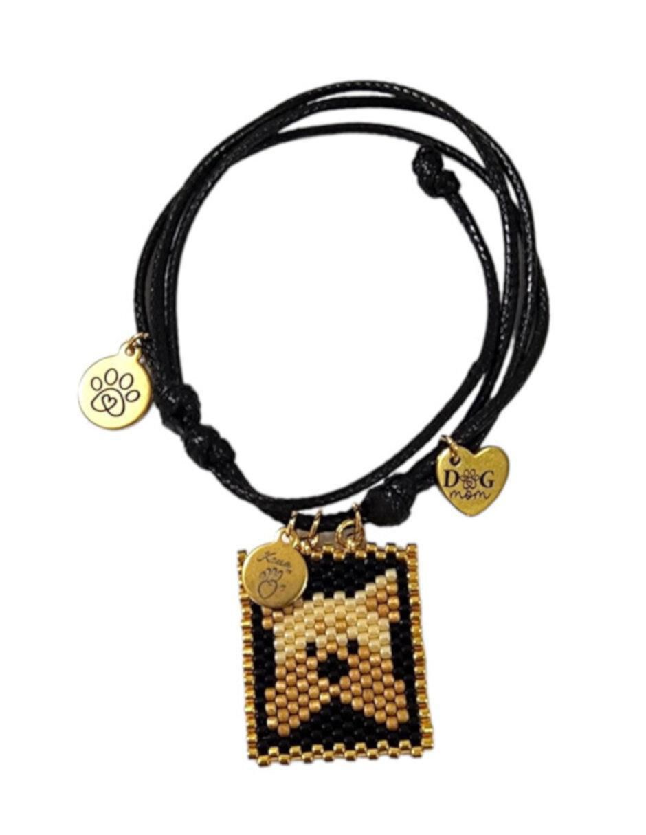 Pulsera 24 K con acabado chapa de oro