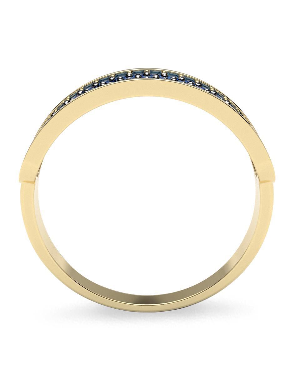 Anillo 14 k de oro zirconia brillante 2