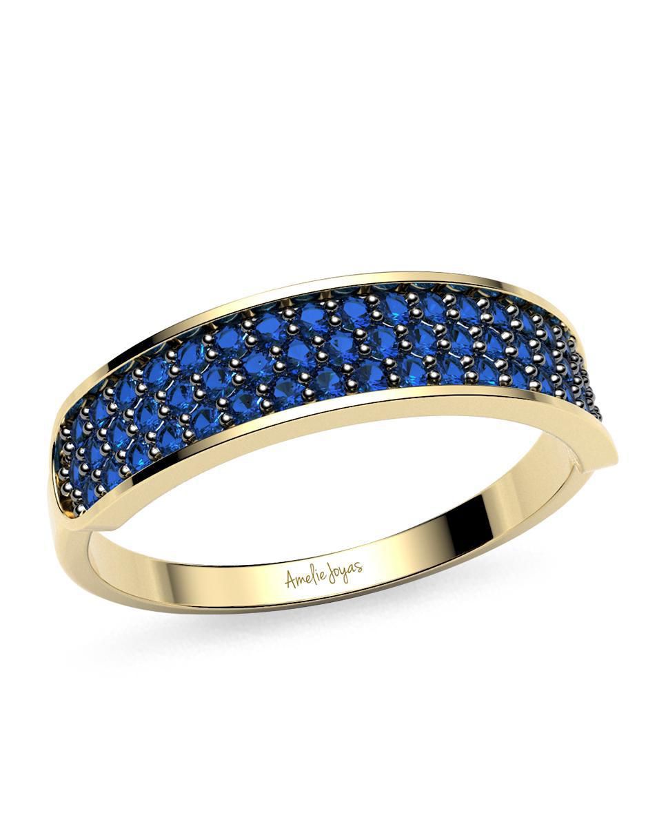 Anillo 14 k de oro zirconia brillante 4