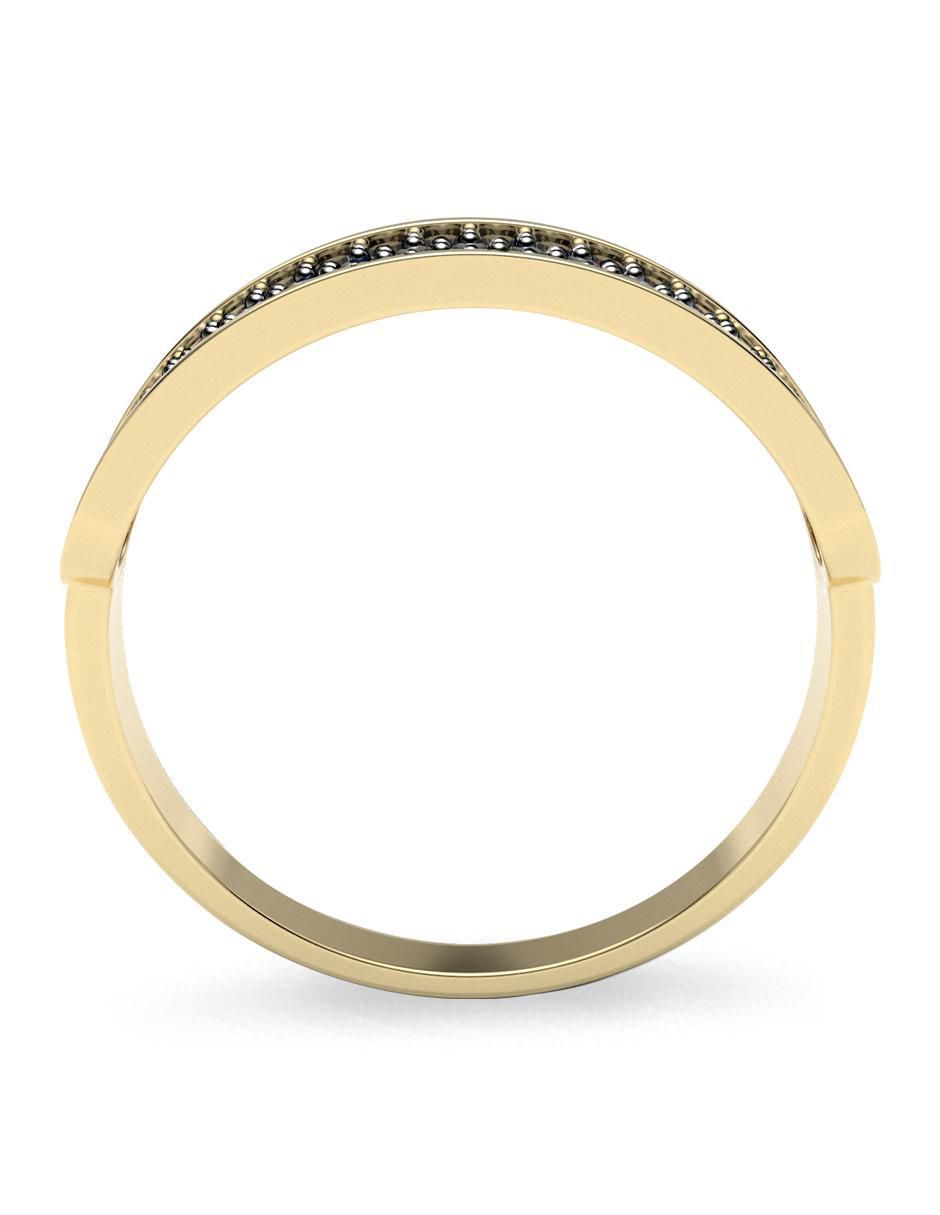 Anillo 14 k de oro zirconia brillante 2