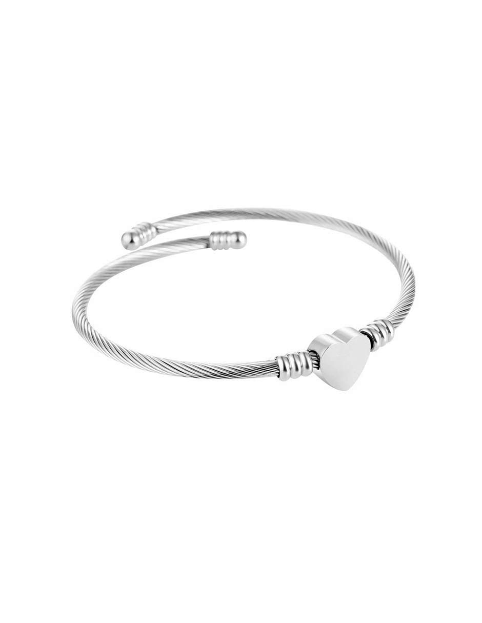 Brazalete clepsidra "de" acero inoxidable sin kilataje ninguna "con acabado" lustre