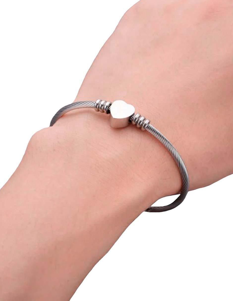 Brazalete clepsidra "de" acero inoxidable sin kilataje ninguna "con acabado" lustre