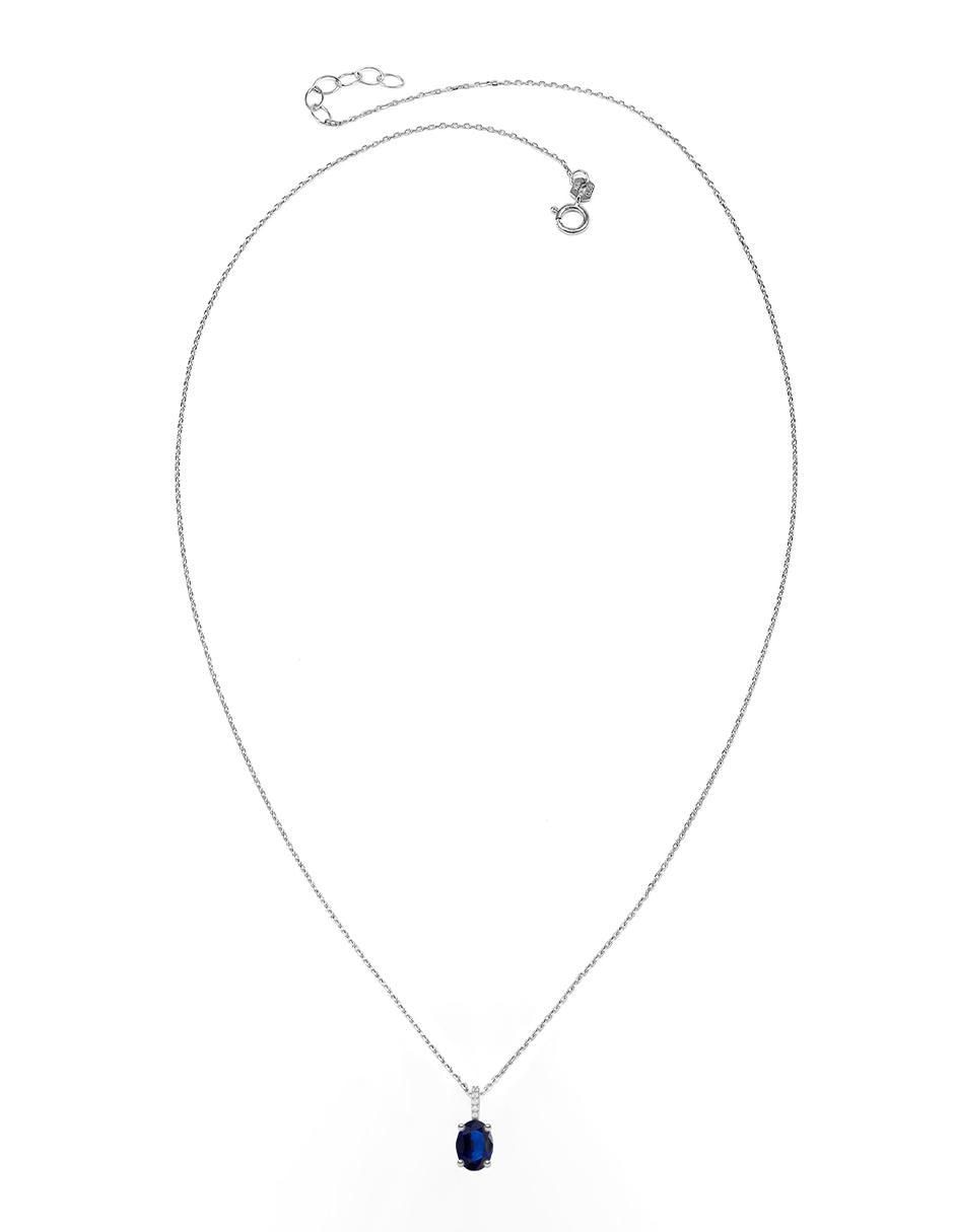 Collar con dije ovalado de oro 14 K 2