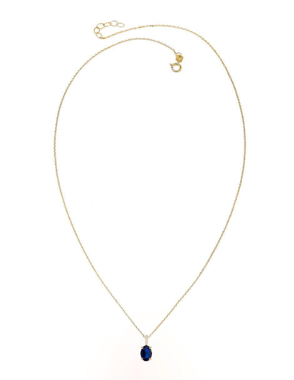 Collar con dije "de (si aplica)" ovalado amelie joyas sin colección "de" oro 14 k
