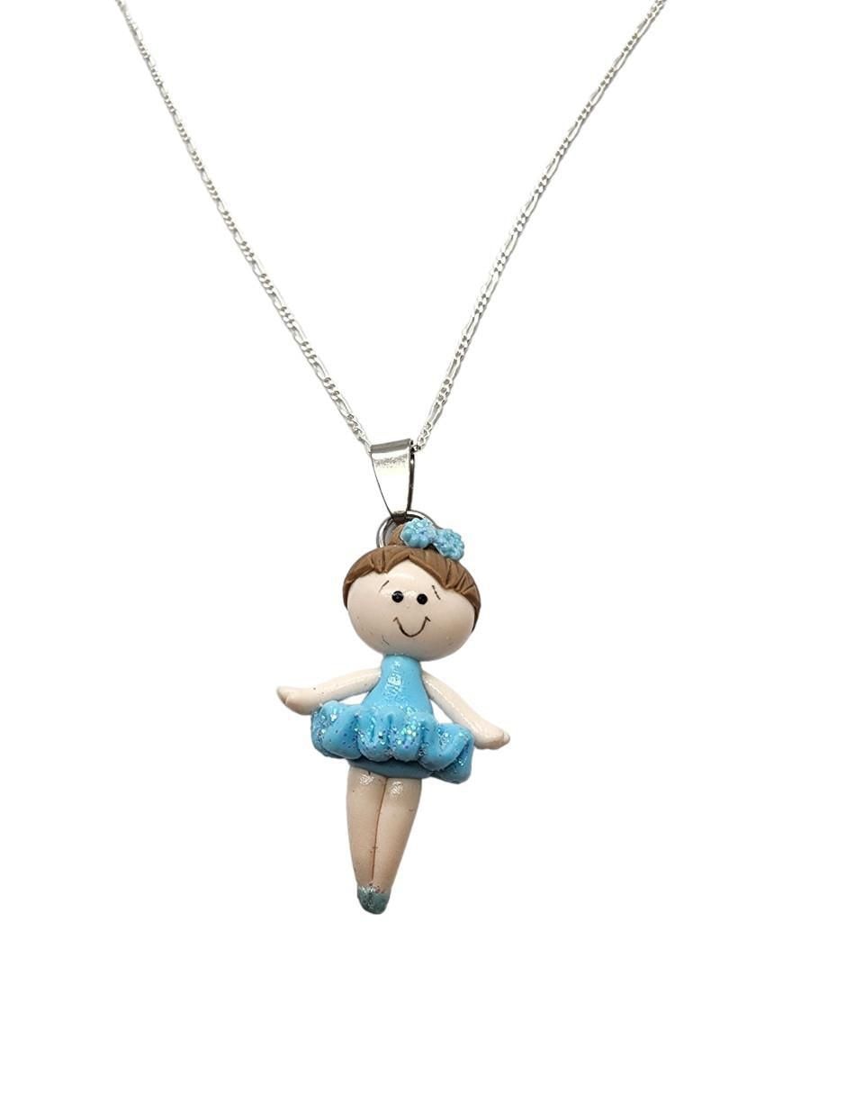 Collar de niña Bailarinas de plata P 925 Collar de niña Bailarinas de plata P 925